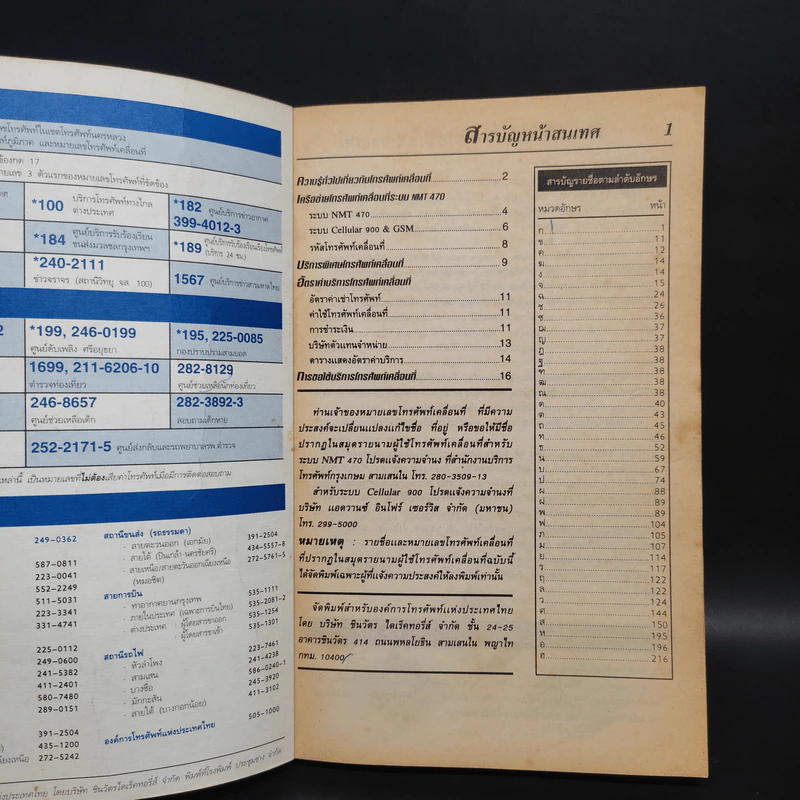 สมุดรายนามผู้ใช้โทรศัพท์เคลื่อนที่ 2538/1995 Mobile Telephone Directory รูปที่ 5