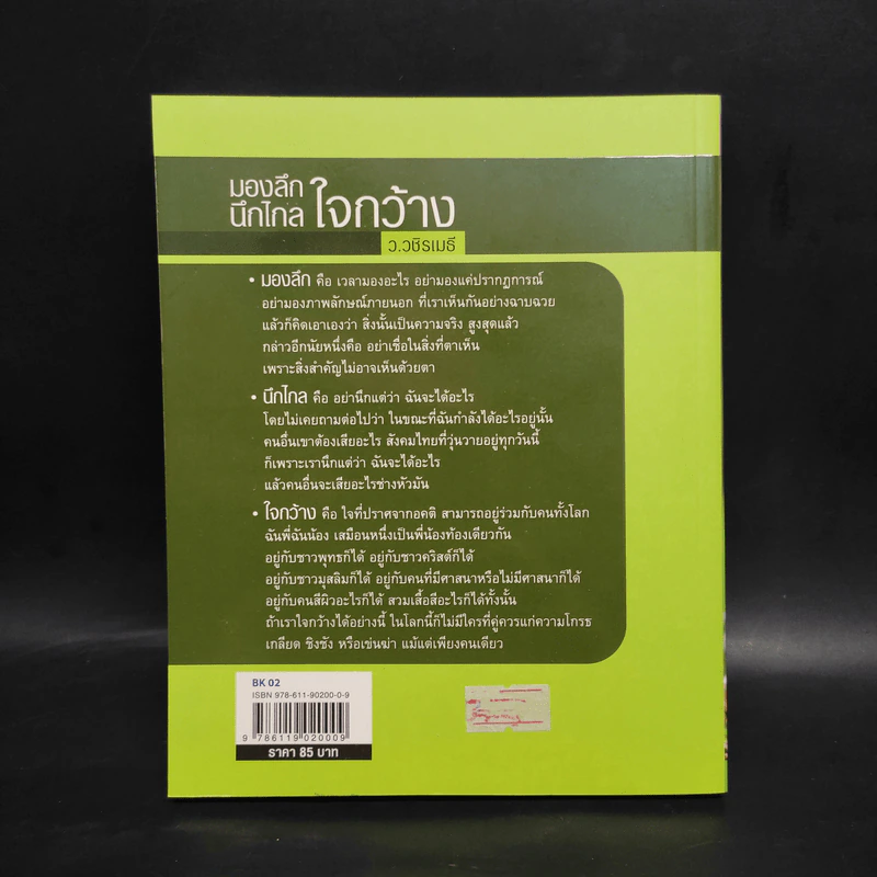 มองลึก นึกไกล ใจกว้าง - ว.วชิรเมธี รูปที่ 2