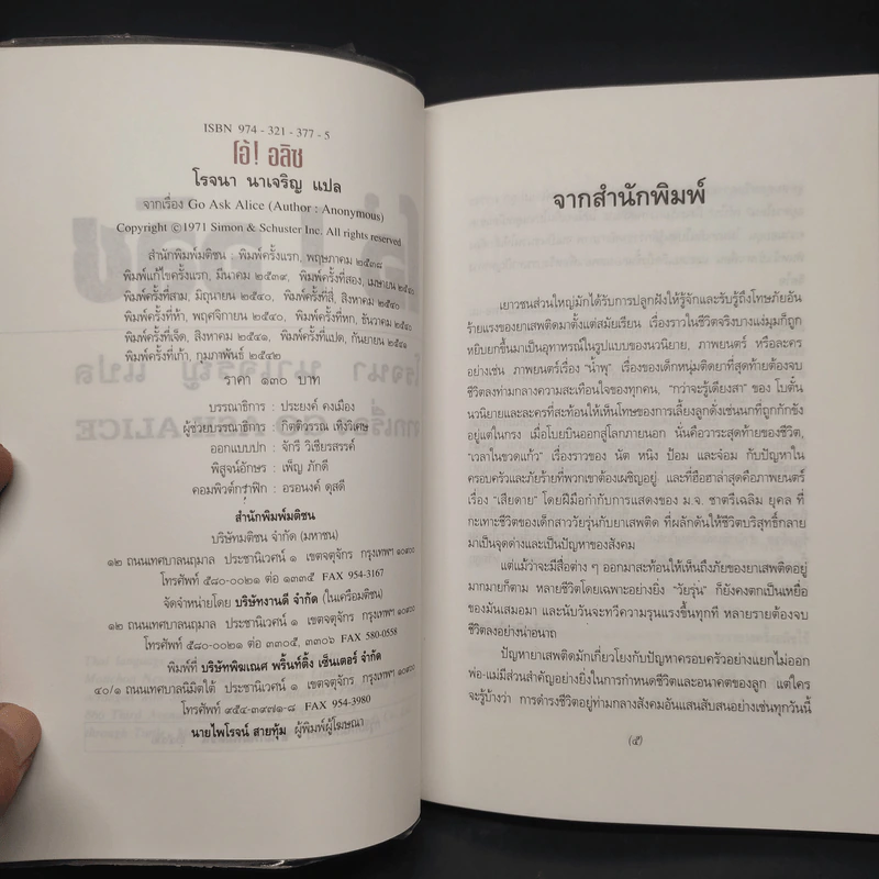 โอ้! อลิซ Go Ask Alice - โรจนา นาเจริญ รูปที่ 5