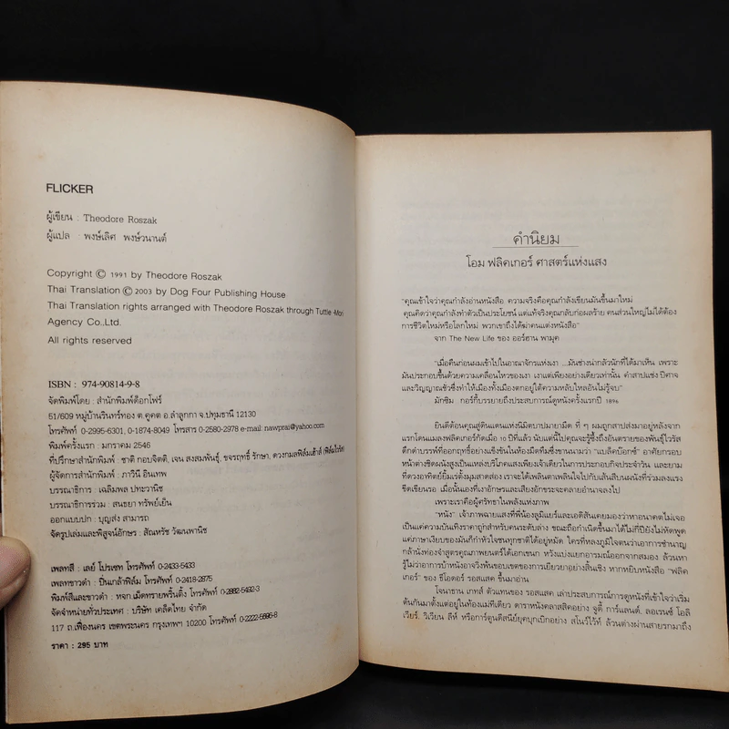 Flicker ประวัติศาสตร์อันเร้นลับของหนัง - Theodore Roszak รูปที่ 5
