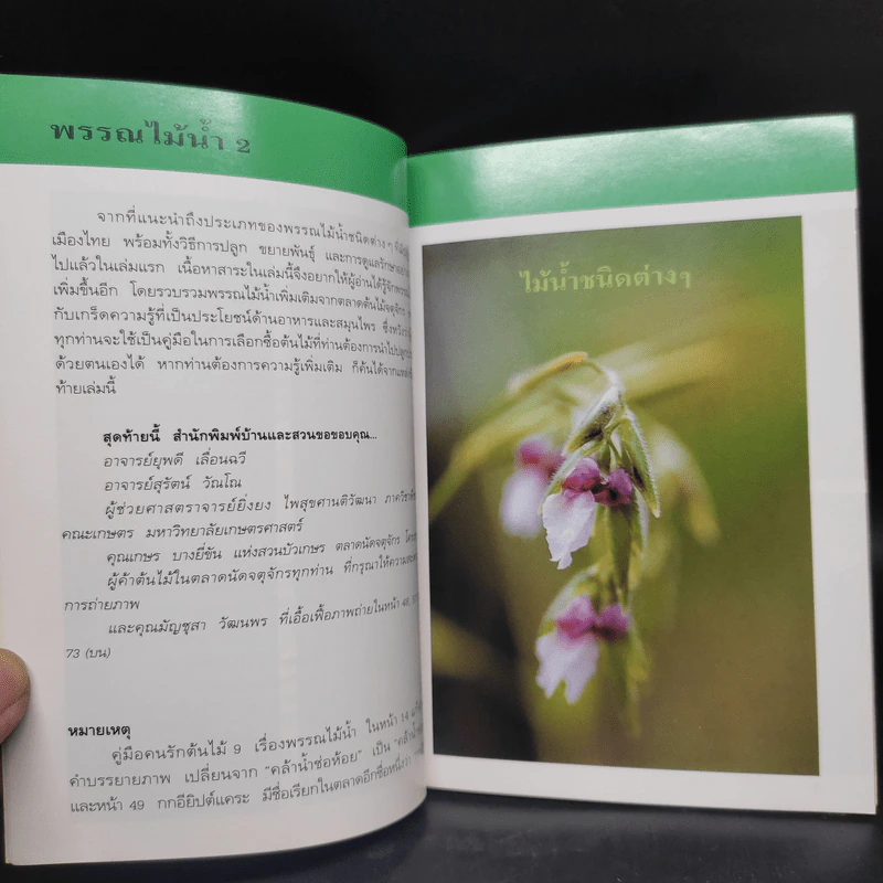 คู่มือคนรักต้นไม้ พรรณไม้น้ำ เล่ม 2 - อุไร จิรมงคลการ รูปที่ 6