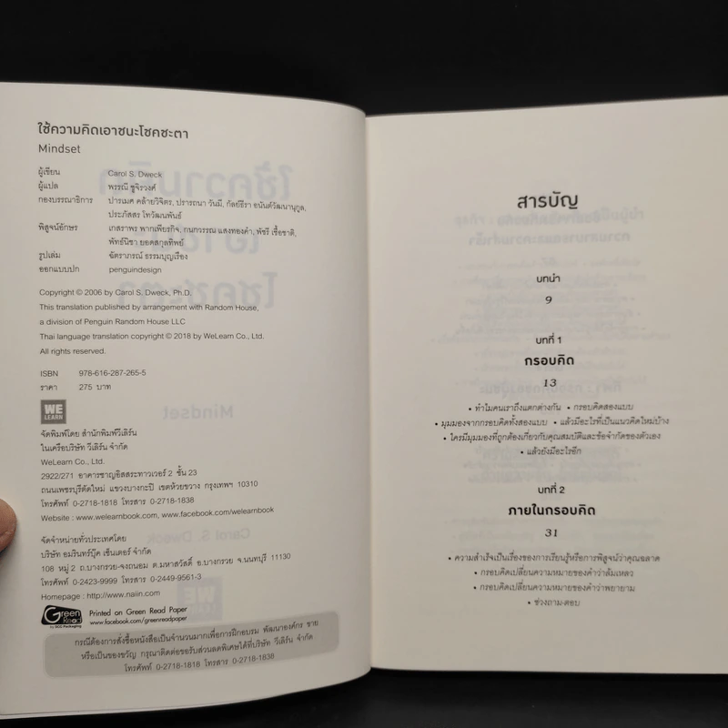 Mindset ใช้ความคิดเอาชนะโชคชะตา - Carol S.Dweck รูปที่ 5