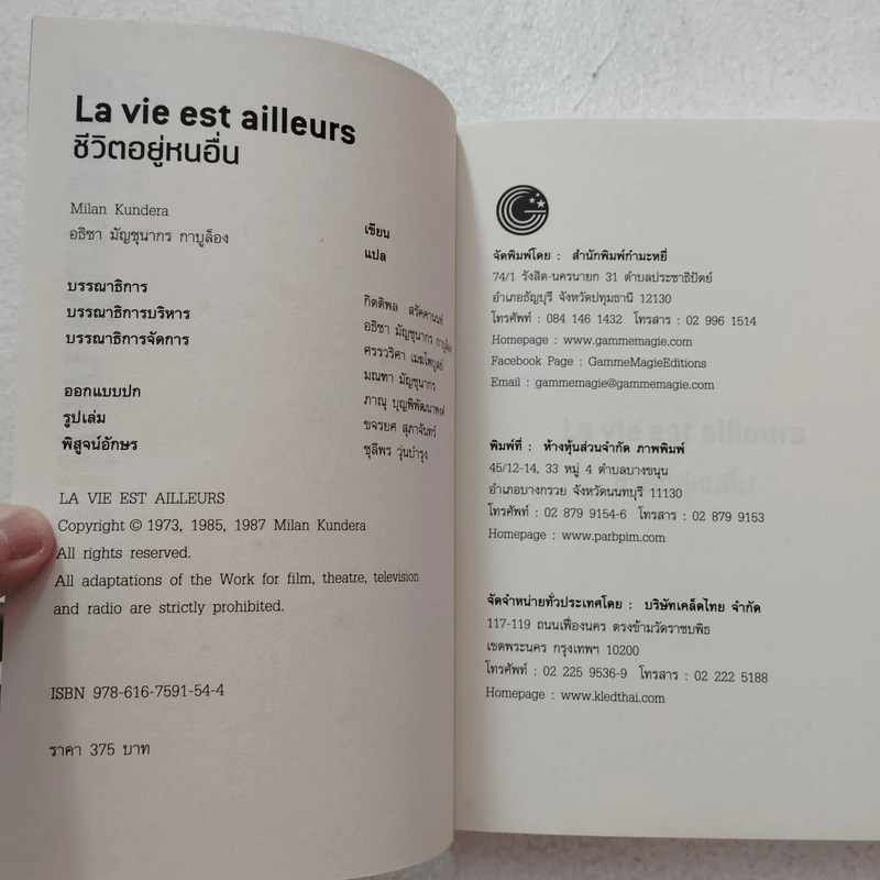 ชีวิตอยู่หนอื่น (La vie est ailleurs) - Milan Kundera รูปที่ 4
