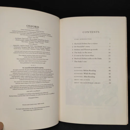 Sherlock Holmes and the Duke's Son - Oxford Bookworms Stage 1 รูปที่ 5