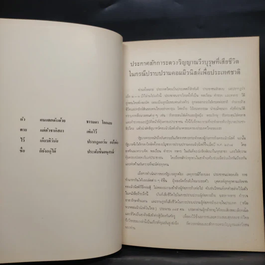 ที่ระลึกในงานพระราชทานเพลิงศพ วีรบุรุษที่เสียชีวิต ในกรณีการป้องกันและปราบปรามผู้ก่อการร้ายคอมมิวนิสต์ รูปที่ 6
