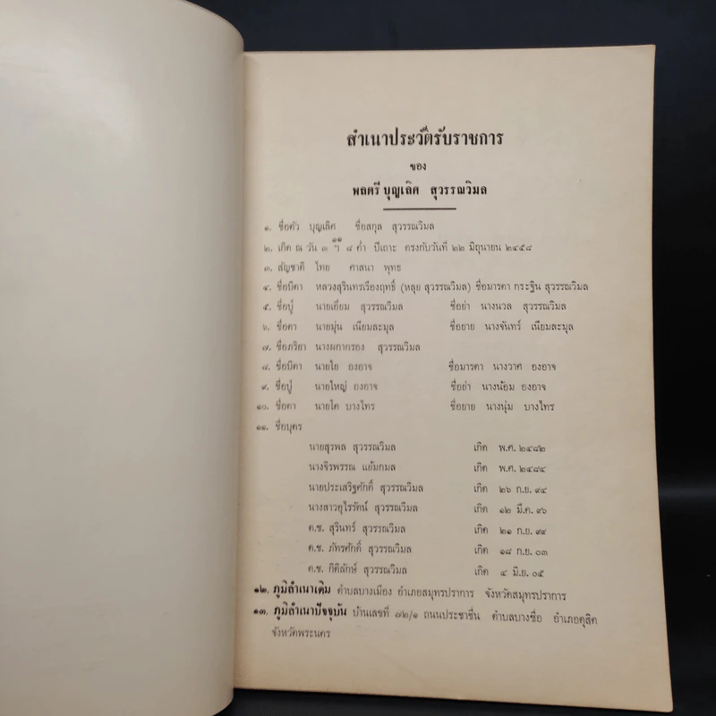 อนุสรณ์งานพระราชทานเพลิงศพ พลตรี บุญเลิศ สุวรรณวิมล รูปที่ 5
