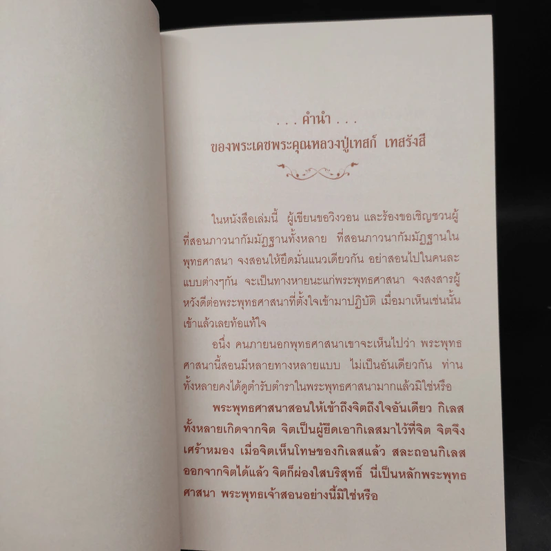 คำสอนหลวงปู่เทสก์ เทสรังสี ฝึกหัดสมาธิ การทำกัมมัฏฐานบริกรรม พุทโธ รูปที่ 5