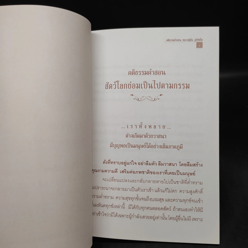 คำสอนหลวงปู่มั่น ภูริทัตโต สัตว์โลกย่อมเป็นไปตามกรรม รูปที่ 6