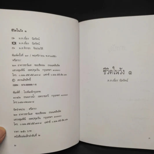 ชีวิตในวัง เล่ม 1-2 - ม.ล.เนื่อง นิลรัตน์ รูปที่ 5