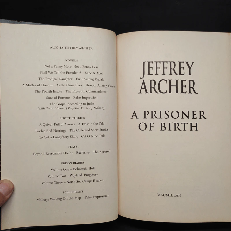 A Prisoner of Birth - Jeffrey Archer รูปที่ 5