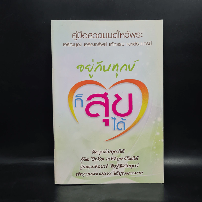 คู่มือสวดมนต์ไหว้พระ อยู่กับทุกข์ก็สุขได้ รูปที่ 1