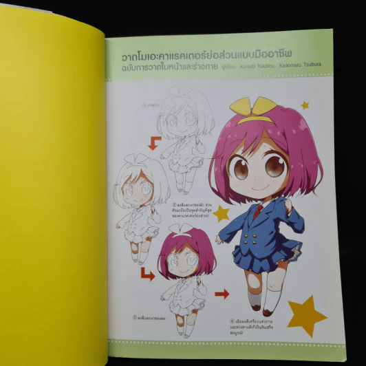 วาดโมเอะคาแรคเตอร์ย่อส่วนแบบมืออาชีพ ฉบับการวาดใบหน้าและร่างกาย รูปที่ 5