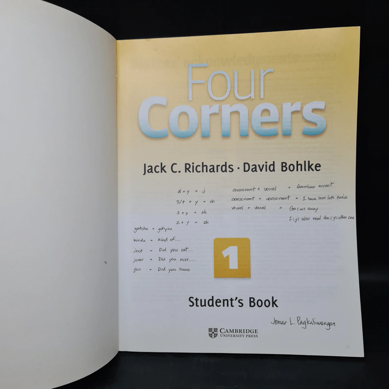 Four Corners Student's Book 1 รูปที่ 5