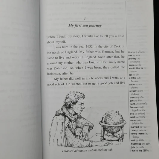 Robinson Crusoe โรบินสัน ครูโซผจญภัยบนเกาะร้าง - Oxford Bookworms Stage 2 รูปที่ 7