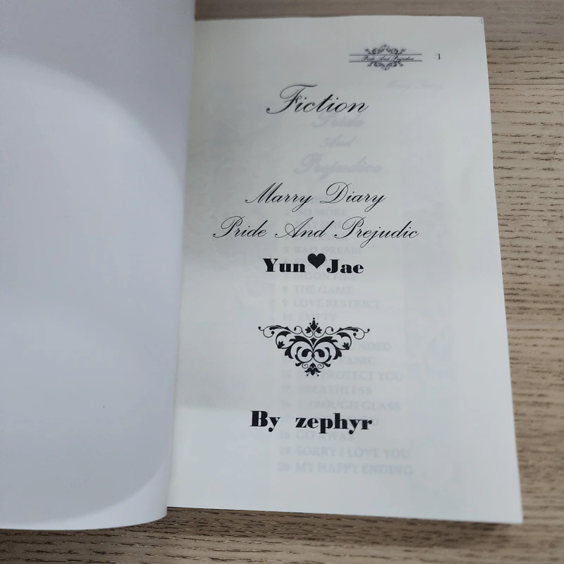 นิยายฟิคชั่น Marry Diary Pride & Prejudice - Zephyr รูปที่ 3