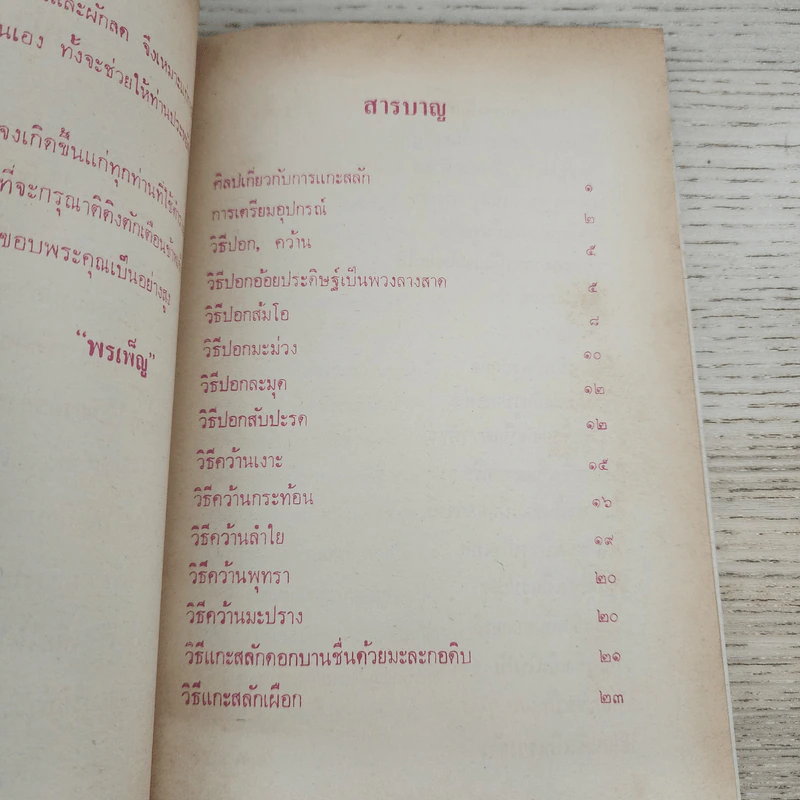 ตำราการแกะสลัก ผลไม้และผักสด - พรเพ็ญ รูปที่ 4