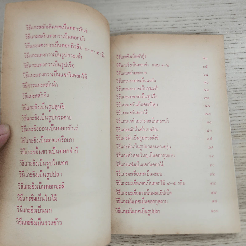 ตำราการแกะสลัก ผลไม้และผักสด - พรเพ็ญ รูปที่ 5