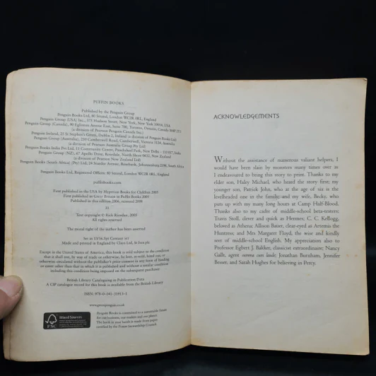 Percy Jackson and the Lightning Thief - Rick Riordan รูปที่ 5