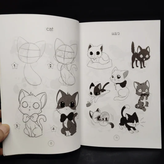 หัดวาดสัตว์บก สไตล์ฟรุ้งฟริ้ง - แมวดาว รูปที่ 7