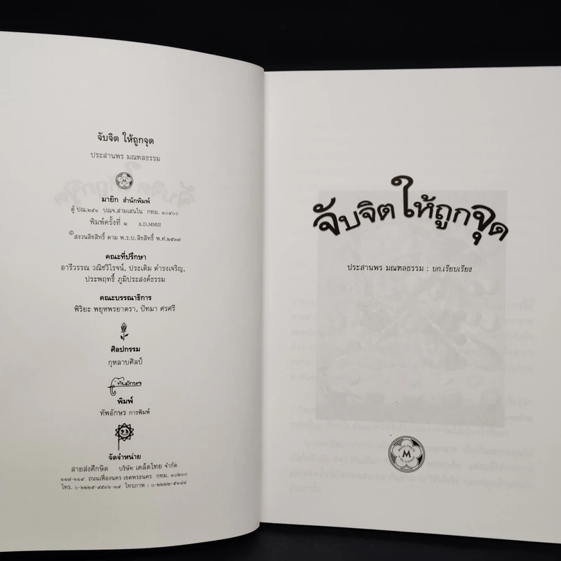 หนังสือ จับจิตให้ถูกจุด - ประสานพร มณฑลธรรม รูปที่ 5