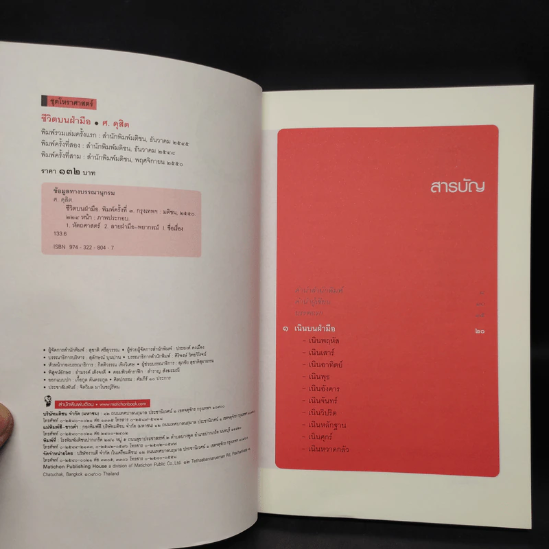 หนังสือ ชีวิตบนฝ่ามือ รูปที่ 5
