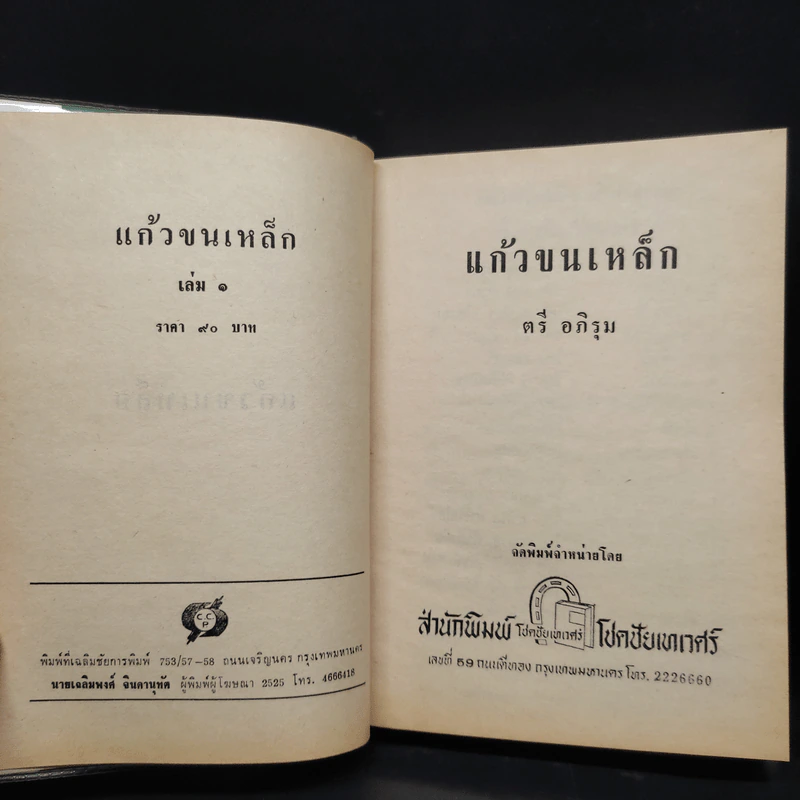 แก้วขนเหล็ก ภาค 1 = 2 เล่มจบ - ตรี อภิรุม รูปที่ 6