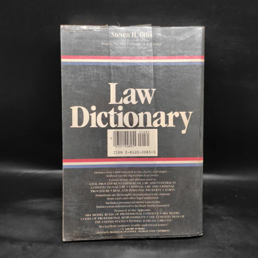 Law Dictionary - Steven H. Gifis รูปที่ 2