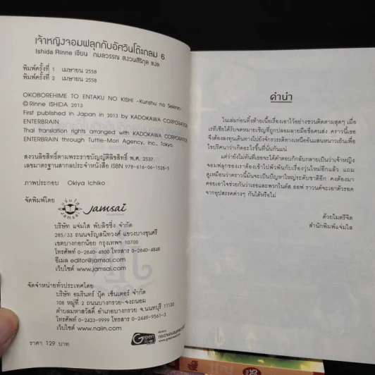 เจ้าหญิงจอมฟลุกกับอัศวินโต๊ะกลม เล่ม 1-6 รูปที่ 5