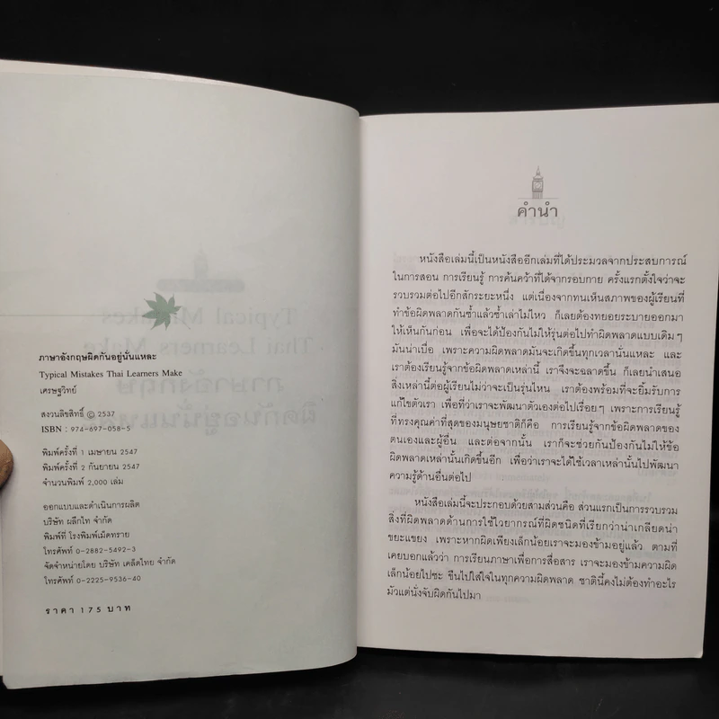 ภาษาอังกฤษผิดกันอยู่นั่นแหละ Typical Mistakes Thai Learners Make - เศรษฐวิทย์ รูปที่ 5