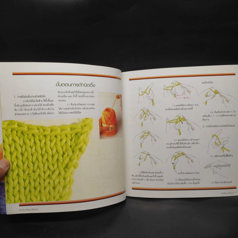 พื้นฐานการถักนิตติ้ง Knitting Basics รูปที่ 6