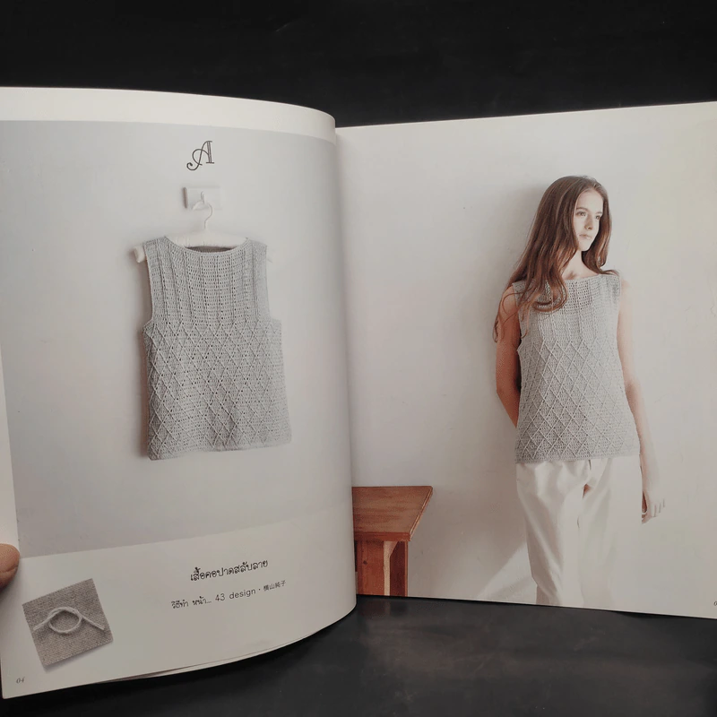 เสื้อถักโครเชต์ สไตล์ลำลอง 2 รูปที่ 6