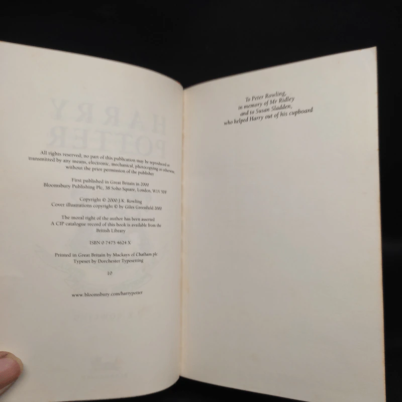 Harry Potter and The Goblet of Fire - J.K.Rowling รูปที่ 6