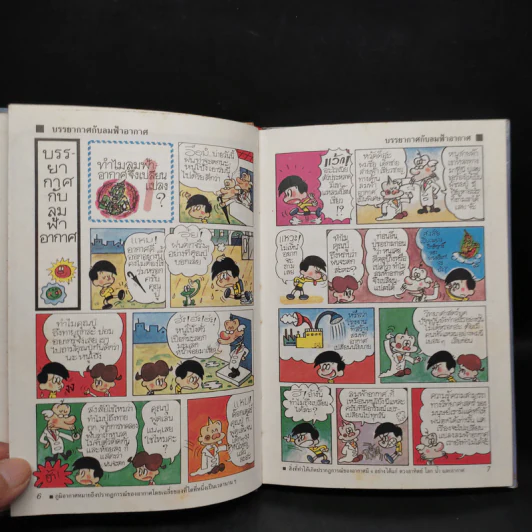 การ์ตูนชุดความรู้ ธรรมชาติมหัศจรรย์ ลำดับที่ 8 ลมฟ้าอากาศ 83 ข้อ รูปที่ 8