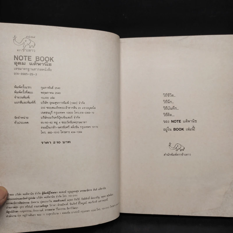 NOTE BOOK - โน๊ต อุดม แต้พานิช รูปที่ 6