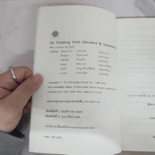 คิดแบบใหม่ คิดแบบหมวก SIX THINKING หมวก 6 ใบคิด 6 แบบ รูปที่ 6