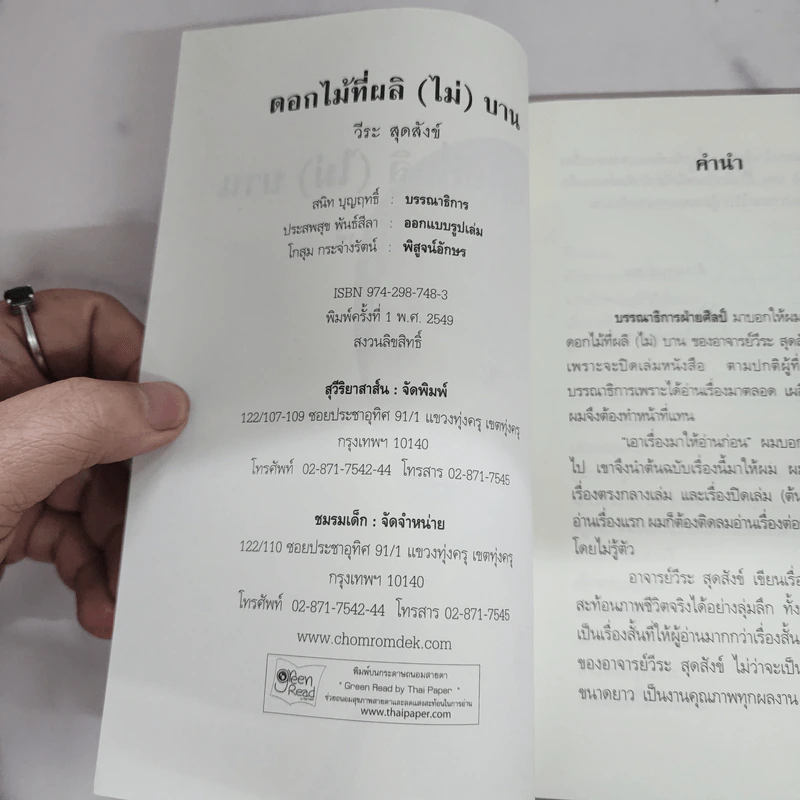 ดอกไม้ที่ผลิ (ไม่) บาน - วีระ สุดสังข์ รูปที่ 7