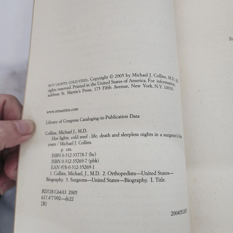 Hot Lights, Cold Steel - Dr. Michael J. Collins รูปที่ 7