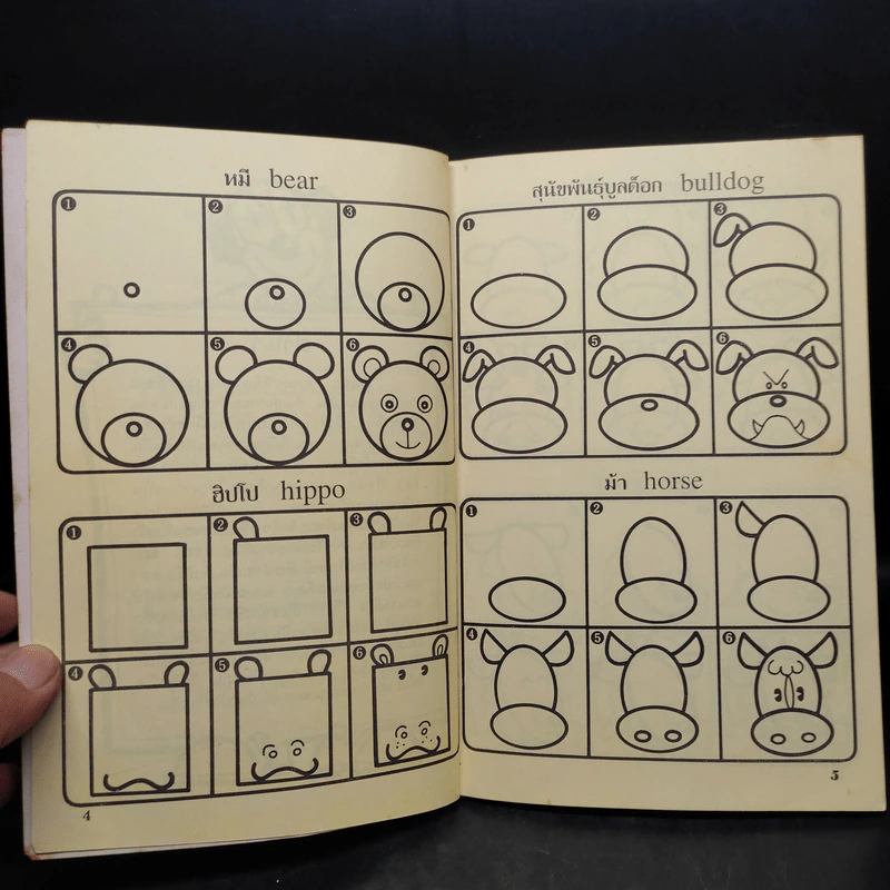หัดวาดการ์ตูน 2 รูปสัตว์บก รูปที่ 7