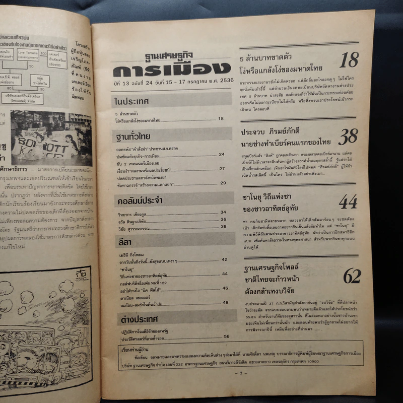 ฐานเศรษฐกิจ การเมือง ปีที่ 13 ฉบับที่ 24 พ.ศ.2536 รูปที่ 6