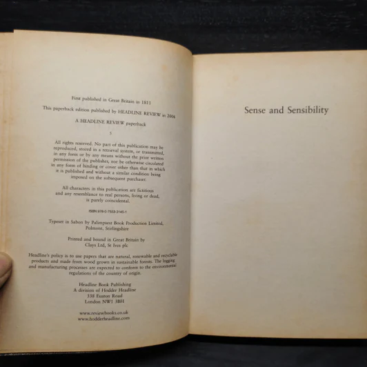 Sense and Sensibility - Jane Austen รูปที่ 5