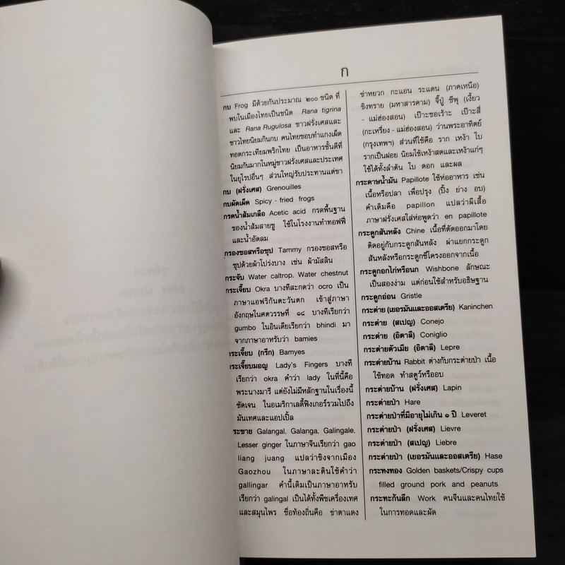 พจนานุกรมหัวป่าก์และปลายจวัก ไทย-อังกฤษ Dictionary of Foods & Cuisine Thai-English - นพพร สุวรรณพานิช รูปที่ 7