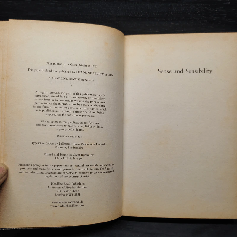 Sense and Sensibility - Jane Austen รูปที่ 5