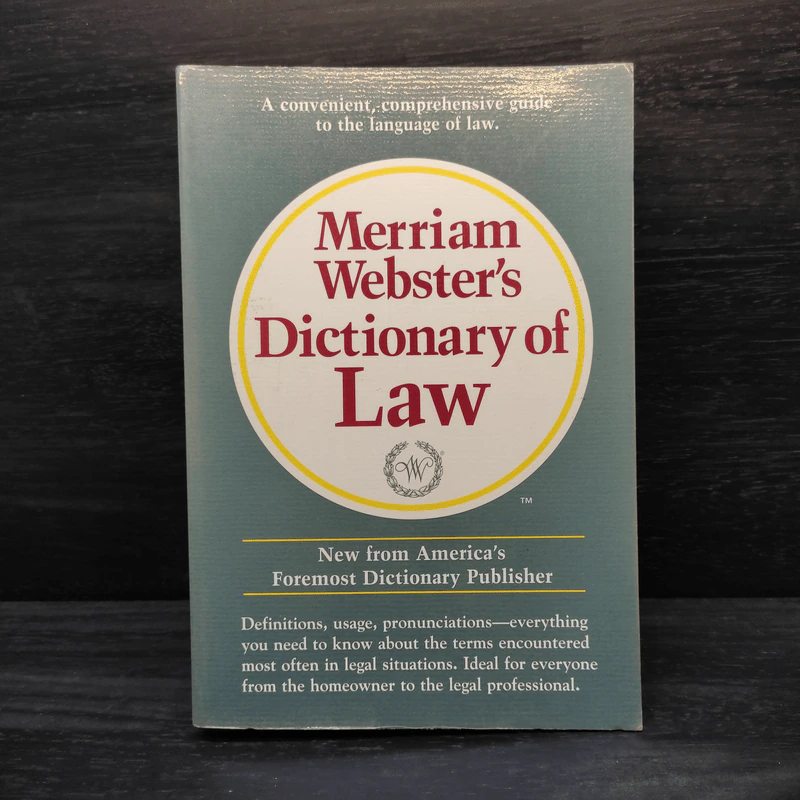Merriam-Webster's Dictionary of Law รูปที่ 1