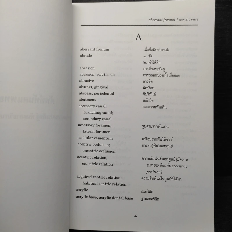 ศัพท์ทันตแพทยศาสตร์ ฉบับราชบัณฑิตยสถาน รูปที่ 7