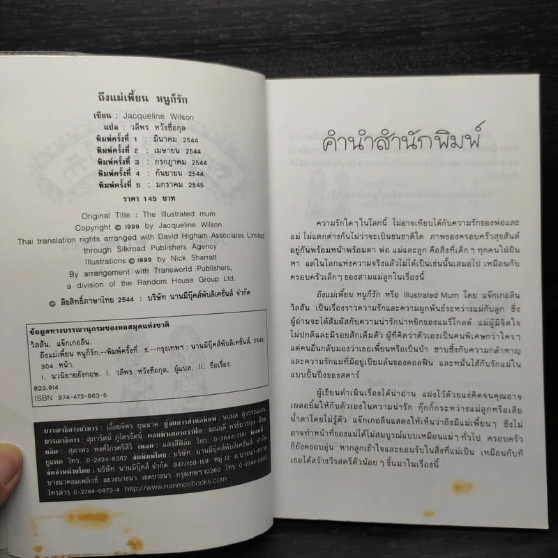 ถึงแม่เพี้ยน หนูก็รัก - Jacqueline Wilson รูปที่ 5