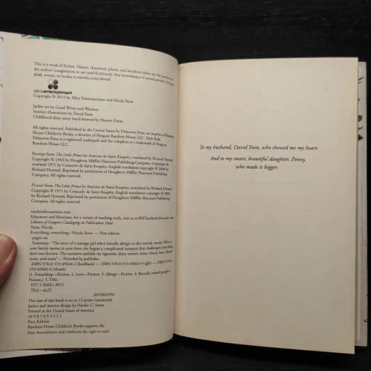 EVERYTHING EVERYTHING - Nicola Yoon รูปที่ 5