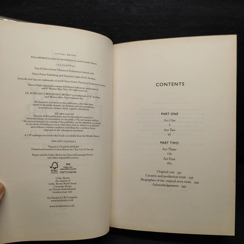 Harry Potter and the Cursed Child - J.K.Rowling รูปที่ 5