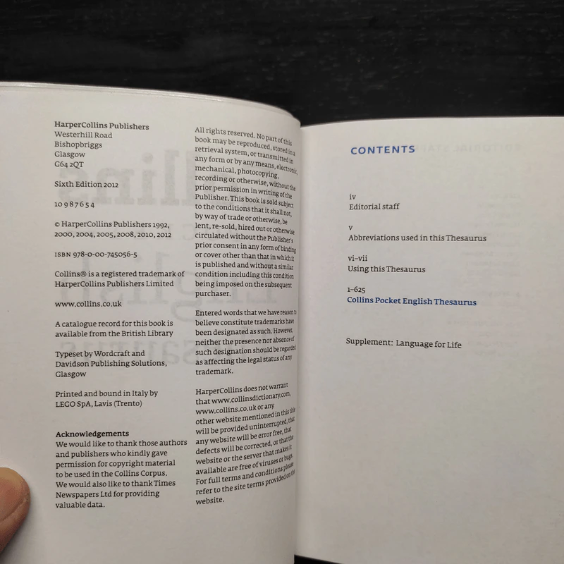 Collins Pocket English Thesaurus in Colour รูปที่ 5