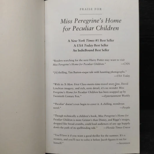 Miss Peregrine's Home for Peculiar Children - Ransom Riggs รูปที่ 5