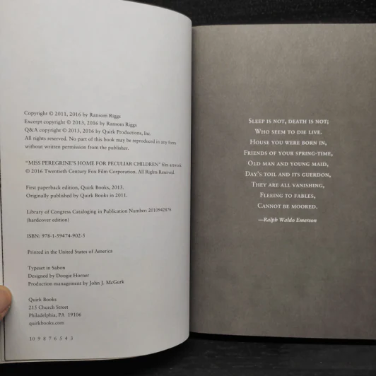 Miss Peregrine's Home for Peculiar Children - Ransom Riggs รูปที่ 6